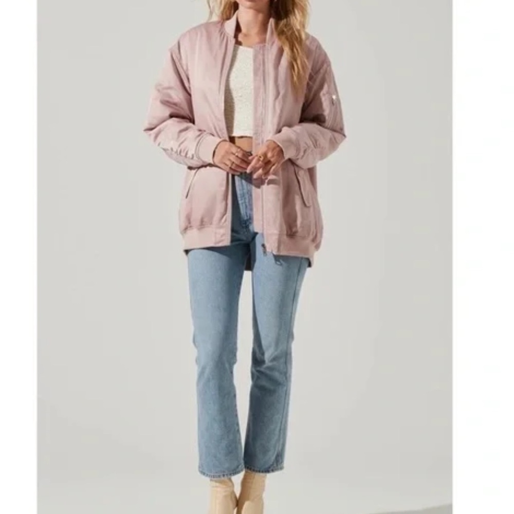 Astr Torin Jacket in Soft Pink